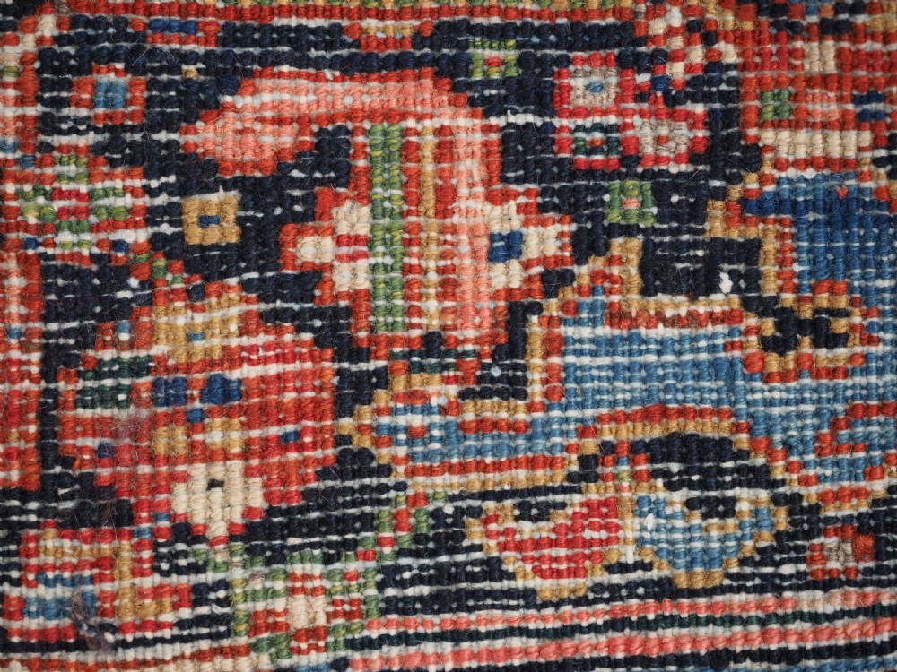 ANTIQUE HERIZ CARPET WITH ALL OVER DESIGN, SMALL ROOM SIZE, CIRCA 1910. View XV