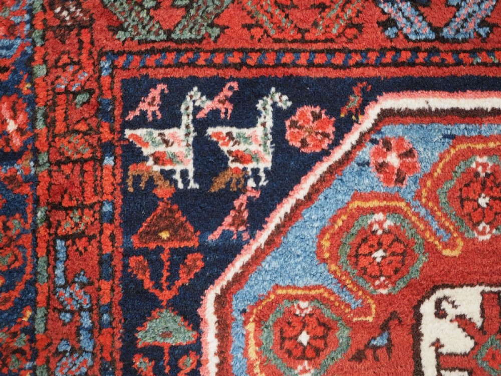 ANTIQUE KURDISH RUG OF OCTAGON DESIGN, SUPERB COLOUR & CONDITION, CIRCA 1900. View VIII