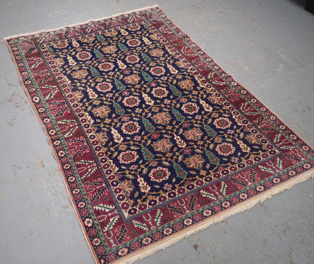ANTIQUE TURKISH KAYSERI RUG WITH FLOWER AND SHRUB DESIGN, CIRCA 1920. View II