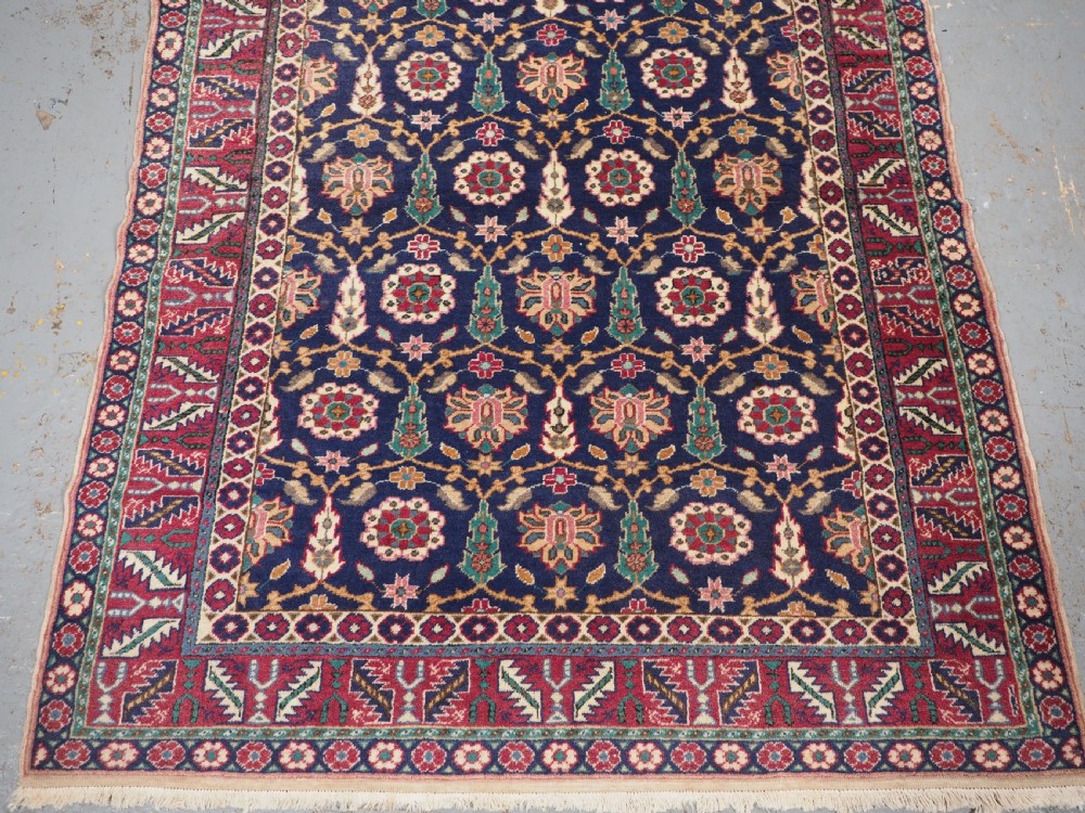 ANTIQUE TURKISH KAYSERI RUG WITH FLOWER AND SHRUB DESIGN, CIRCA 1920. View V