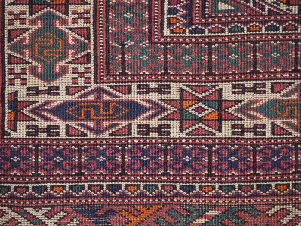 OLD YOMUT TURKMEN RUG OF TRADITIONAL DESIGN, CIRCA 1920/30. View XII