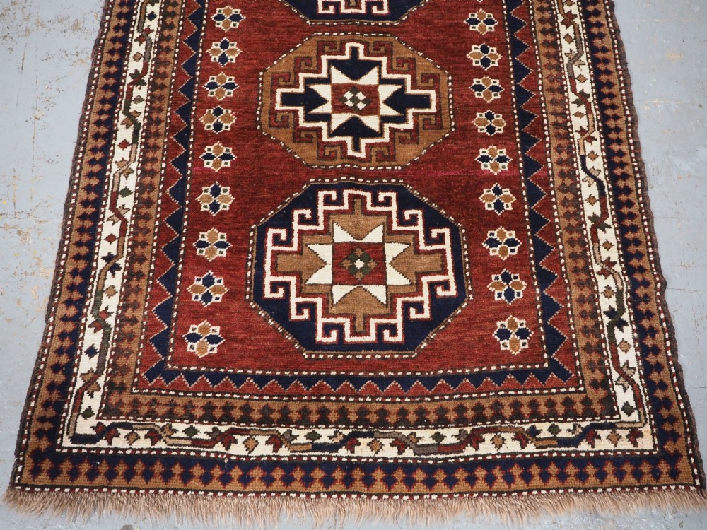 OLD TURKISH KAZAK RUG, KARS REGION, OCTAGON MEDALLION DESIGN, CIRCA 1920/30. View V