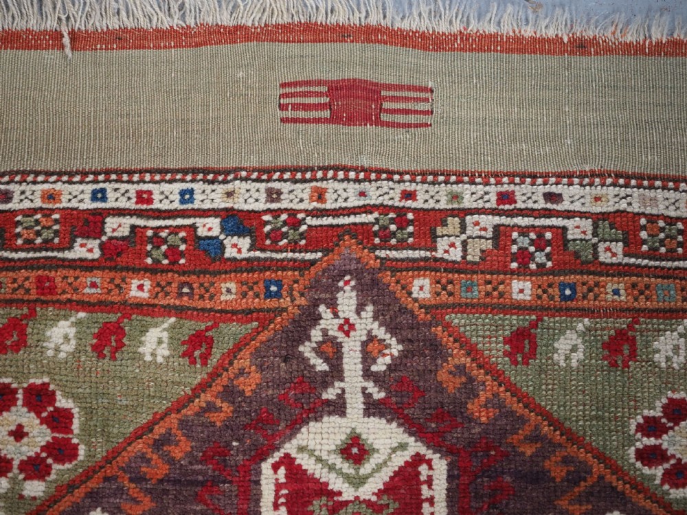 ANTIQUE TURKISH BERGAMA REGION YUNTDAG VILLAGE PRAYER RUG, MID 19TH CENTURY. View VII