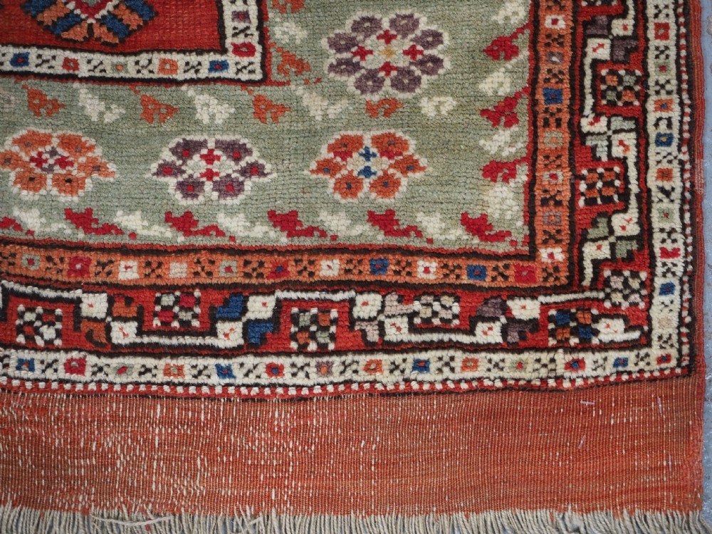 ANTIQUE TURKISH BERGAMA REGION YUNTDAG VILLAGE PRAYER RUG, MID 19TH CENTURY. View XIII