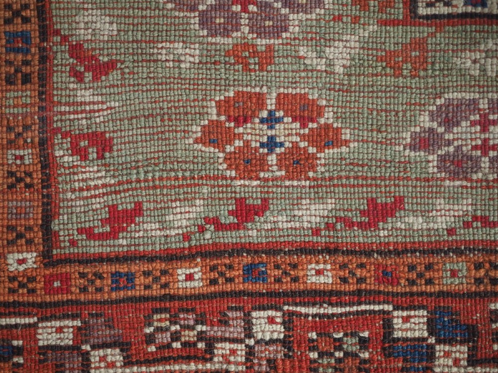 ANTIQUE TURKISH BERGAMA REGION YUNTDAG VILLAGE PRAYER RUG, MID 19TH CENTURY. View XIV