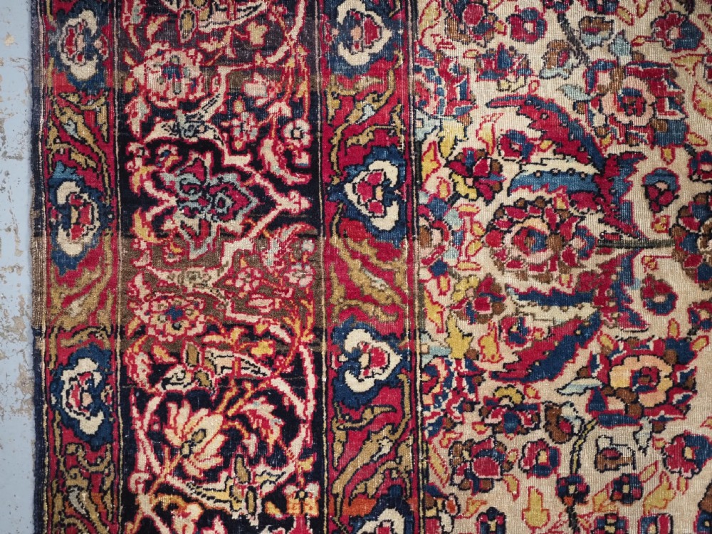 ANTIQUE ISFAHAN RUG, VERY FINE WEAVE AND CLASSIC DESIGN, CIRCA 1900. View VII