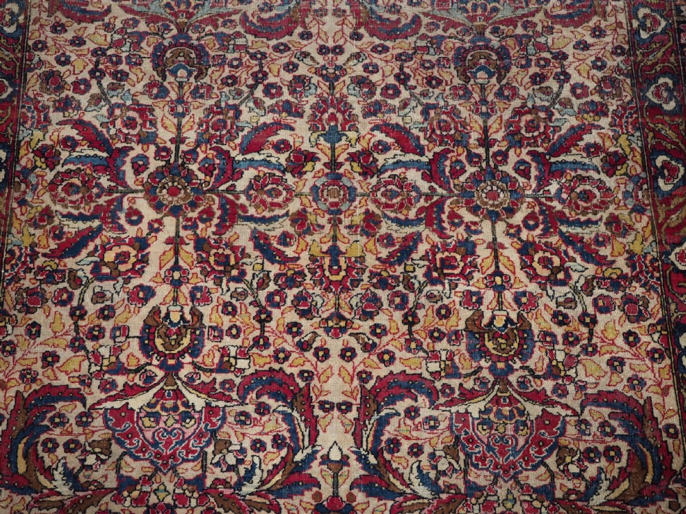 ANTIQUE ISFAHAN RUG, VERY FINE WEAVE AND CLASSIC DESIGN, CIRCA 1900. View IX