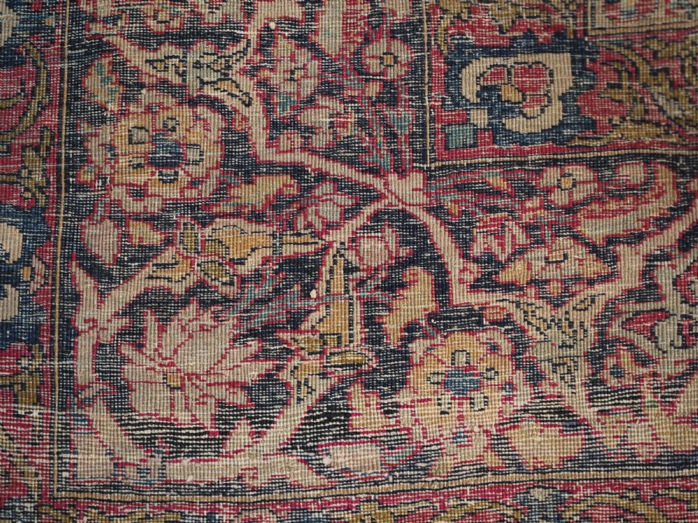 ANTIQUE ISFAHAN RUG, VERY FINE WEAVE AND CLASSIC DESIGN, CIRCA 1900. View XIV