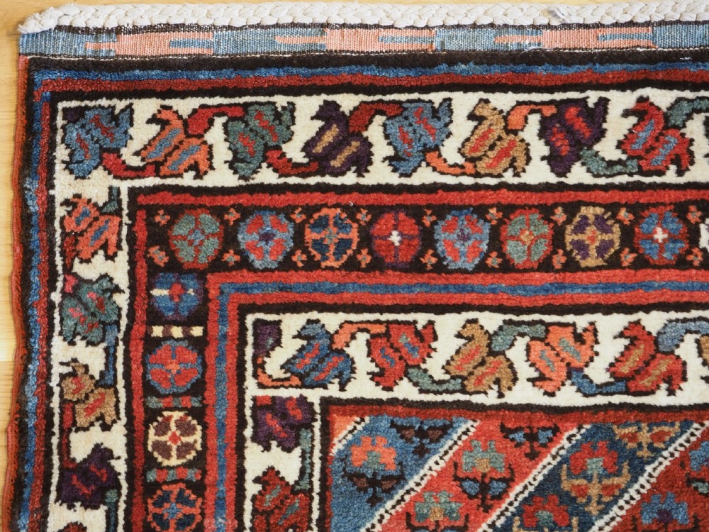 OLD KURDISH RUG WITH DIAGONAL STRIPE DESIGN, SOUTHERN CAUCAUS, CIRCA 1930. View VI