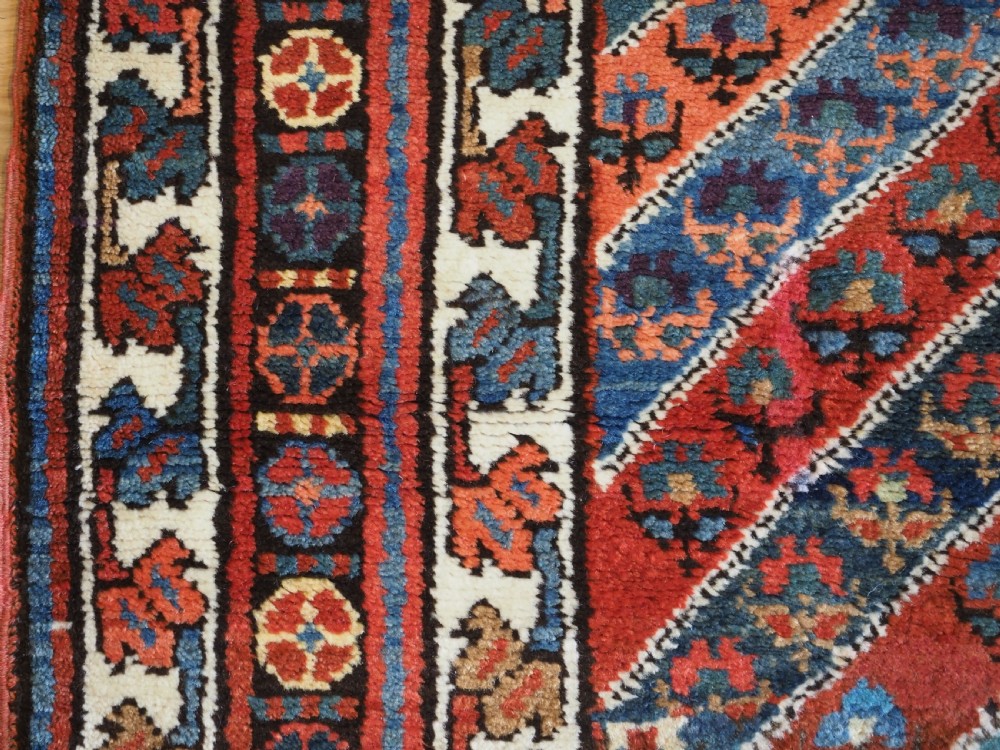 OLD KURDISH RUG WITH DIAGONAL STRIPE DESIGN, SOUTHERN CAUCAUS, CIRCA 1930. View VII