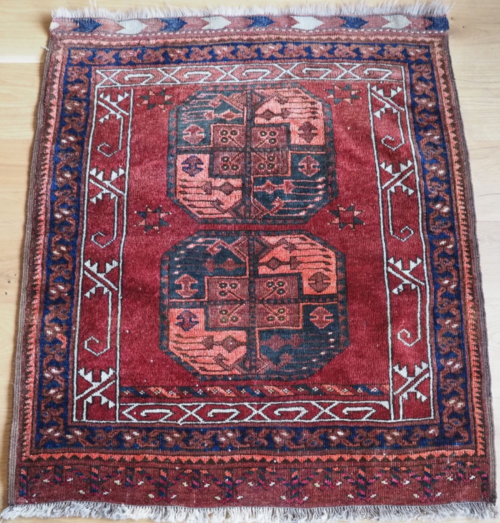 ANTIQUE ERSARI TURKMEN OF SCARCE SMALL SIZE, GREAT COLOUR AND CONDITION, CIRCA 1920.
