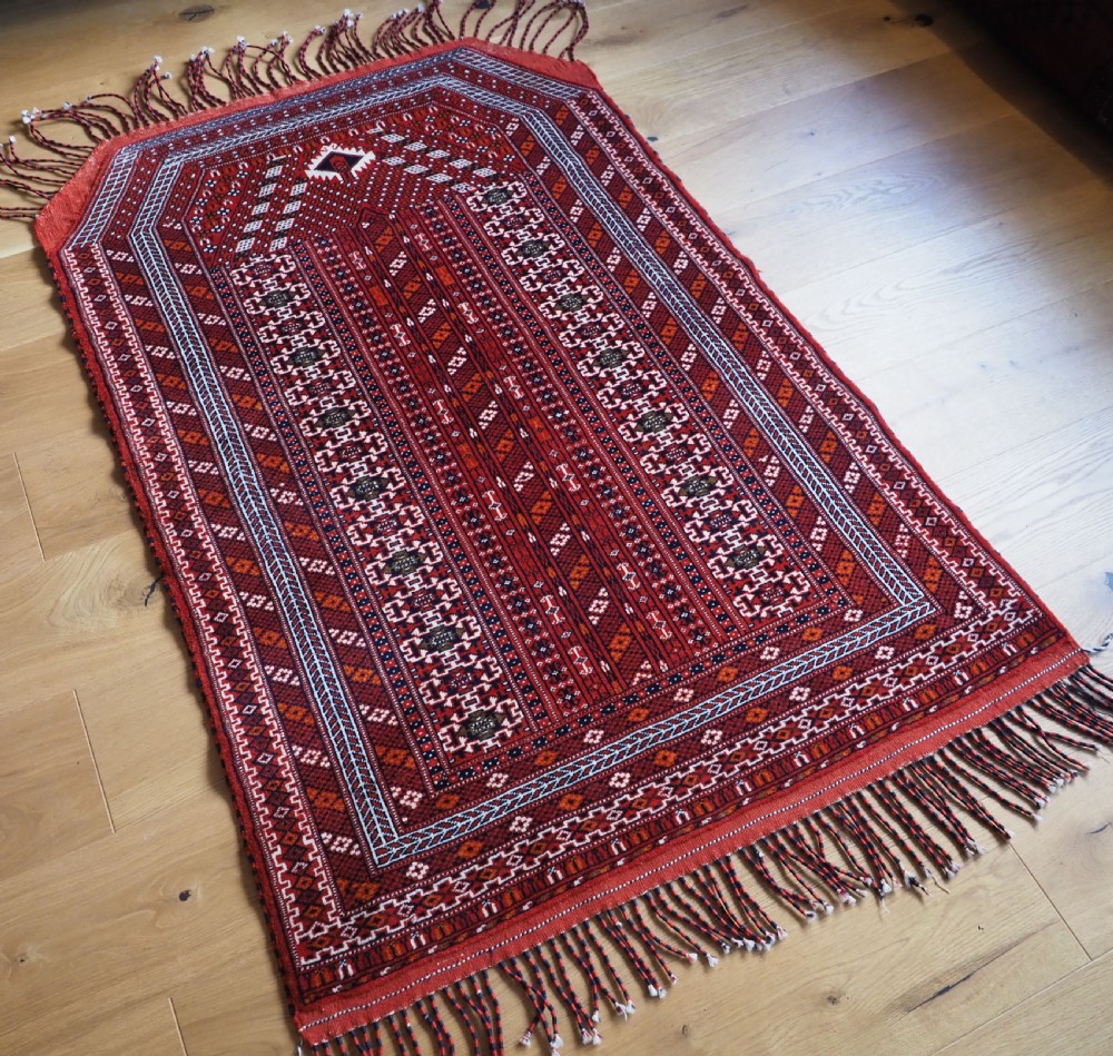 OLD YOMUT TURKMEN SALATCH, CHILDS CRADLE COVER, CIRCA 1930. View II