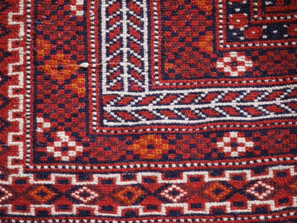 OLD YOMUT TURKMEN SALATCH, CHILDS CRADLE COVER, CIRCA 1930. View XII