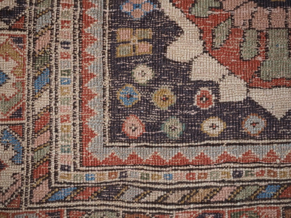 OLD ABEDEH VILLAGE RUG OF TRIBAL DESIGN, SOFT COLOURS, CIRCA 1930. View XIV