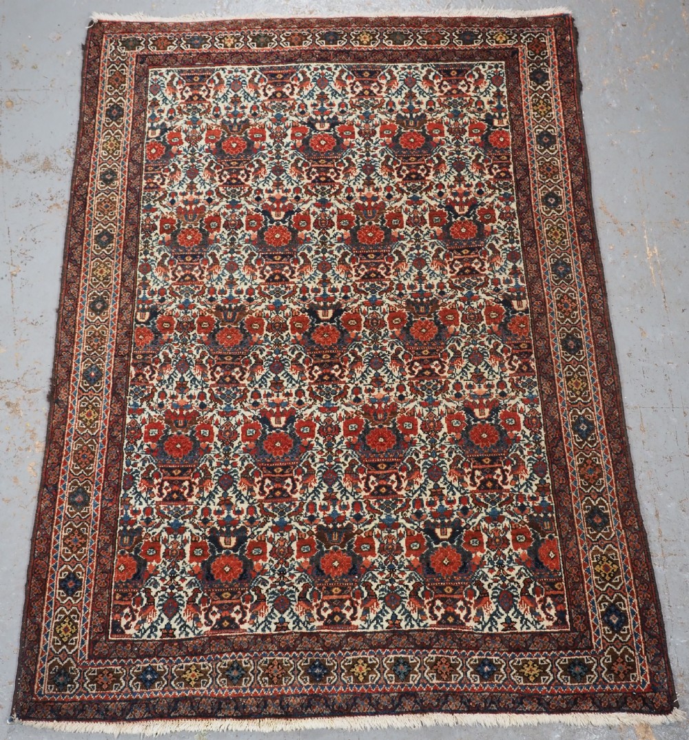 ANTIQUE ABEDEH RUG WITH CLASSIC ZILI SULTAN DESIGN, CIRCA 1920.
