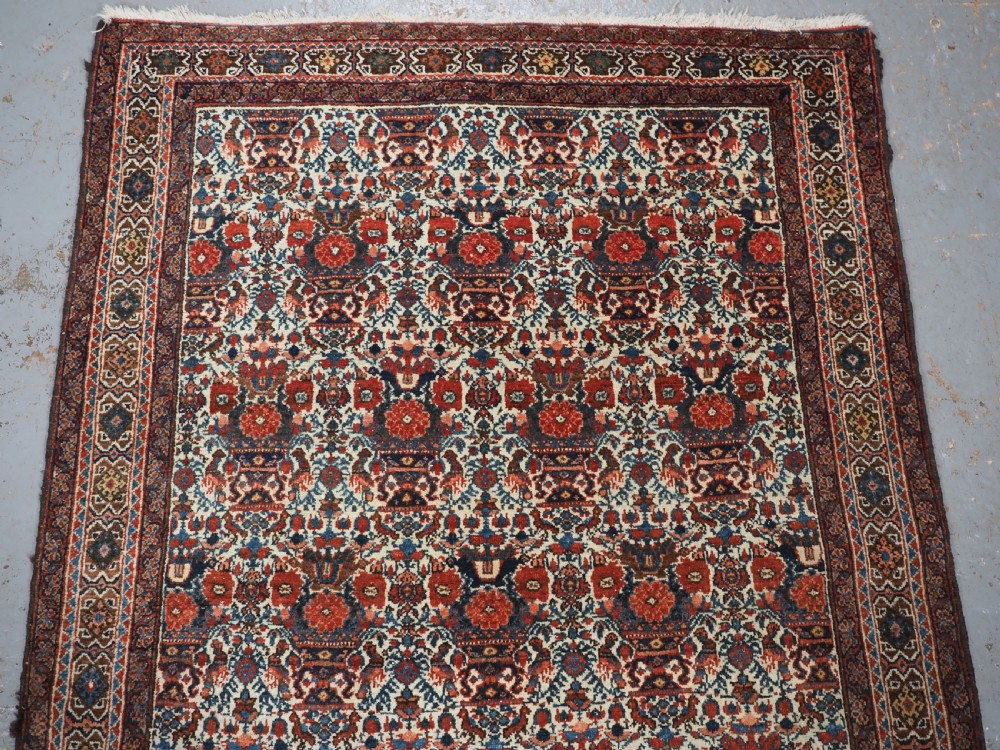ANTIQUE ABEDEH RUG WITH CLASSIC ZILI SULTAN DESIGN, CIRCA 1920. View III
