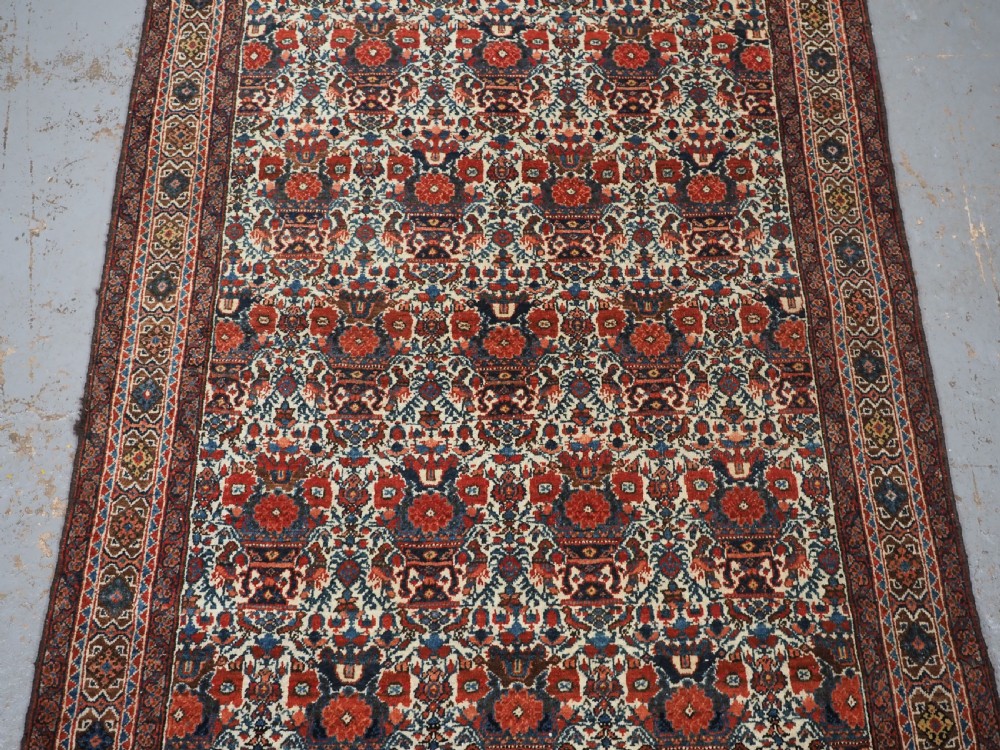 ANTIQUE ABEDEH RUG WITH CLASSIC ZILI SULTAN DESIGN, CIRCA 1920. View IV