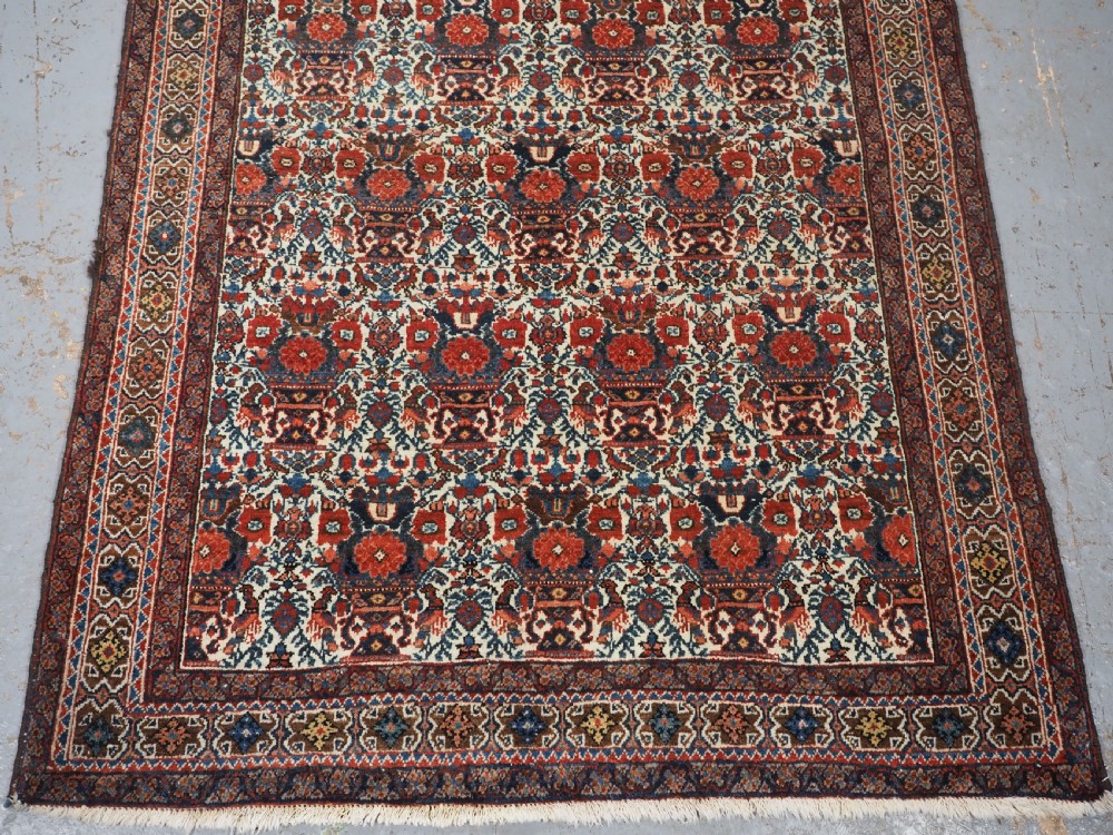 ANTIQUE ABEDEH RUG WITH CLASSIC ZILI SULTAN DESIGN, CIRCA 1920. View V