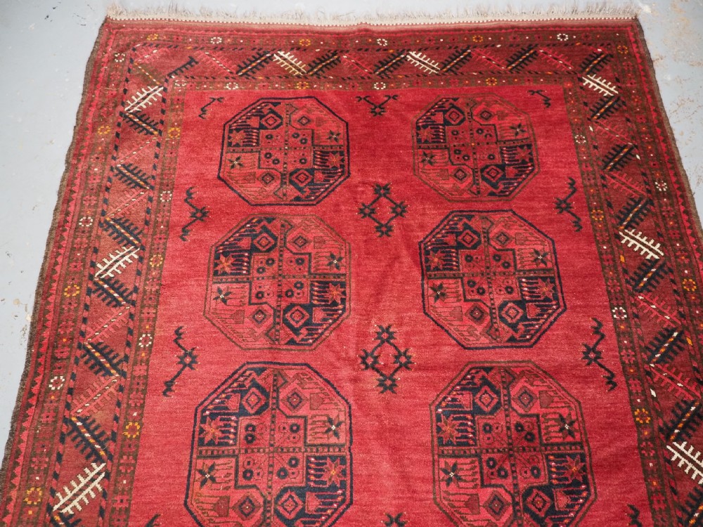 ANTIQUE AFGHAN SULYMAN VILLAGE RUG, EXCELLENT COLOUR, CIRCA 1900/20. View III