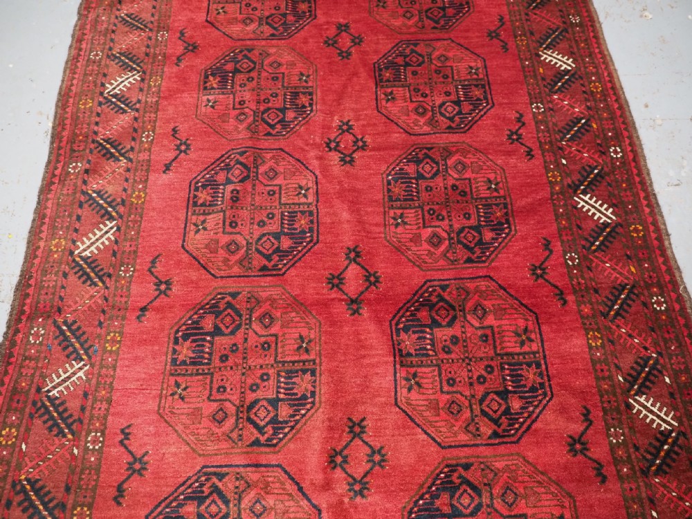 ANTIQUE AFGHAN SULYMAN VILLAGE RUG, EXCELLENT COLOUR, CIRCA 1900/20. View IV