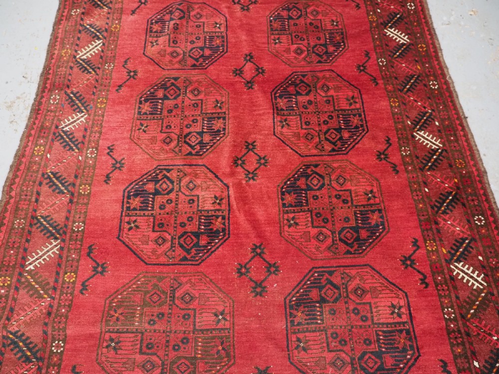 ANTIQUE AFGHAN SULYMAN VILLAGE RUG, EXCELLENT COLOUR, CIRCA 1900/20. View V