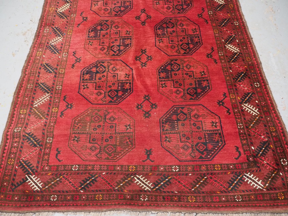 ANTIQUE AFGHAN SULYMAN VILLAGE RUG, EXCELLENT COLOUR, CIRCA 1900/20. View VI