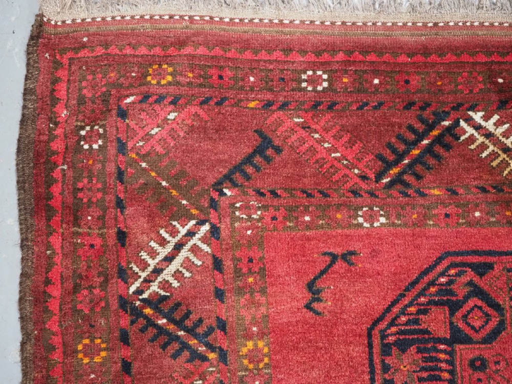 ANTIQUE AFGHAN SULYMAN VILLAGE RUG, EXCELLENT COLOUR, CIRCA 1900/20. View VII