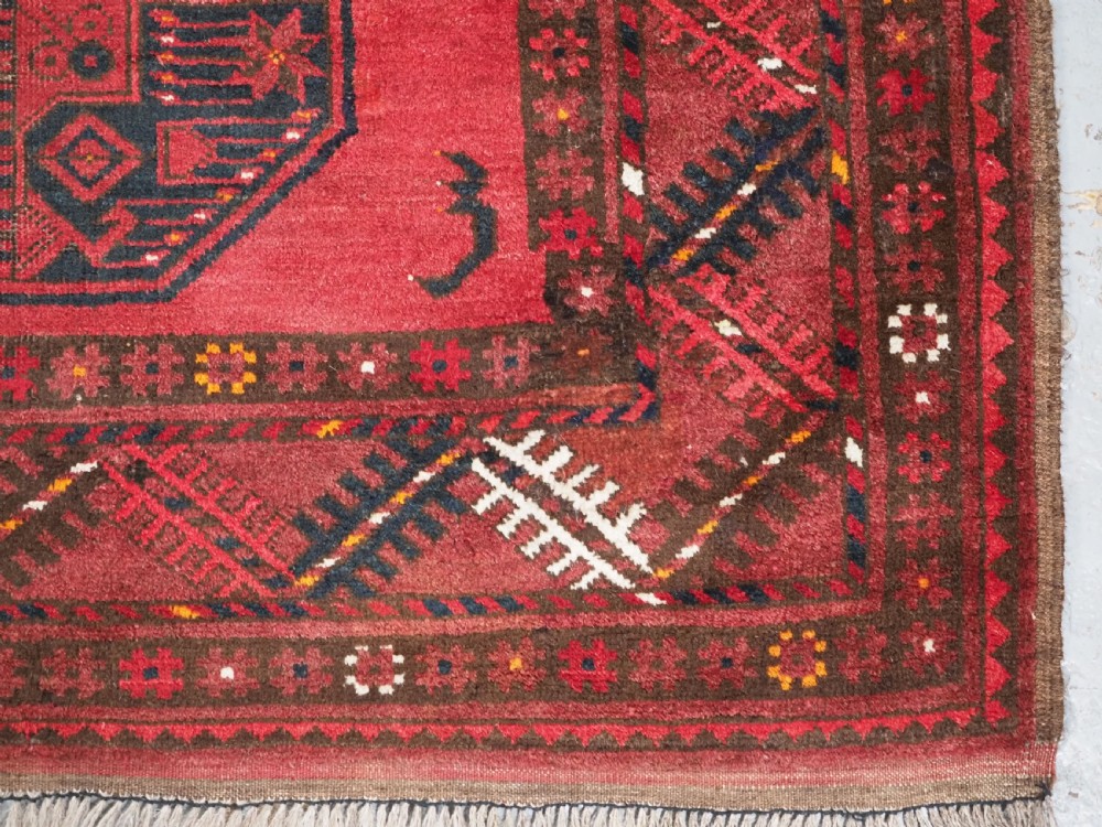 ANTIQUE AFGHAN SULYMAN VILLAGE RUG, EXCELLENT COLOUR, CIRCA 1900/20. View X