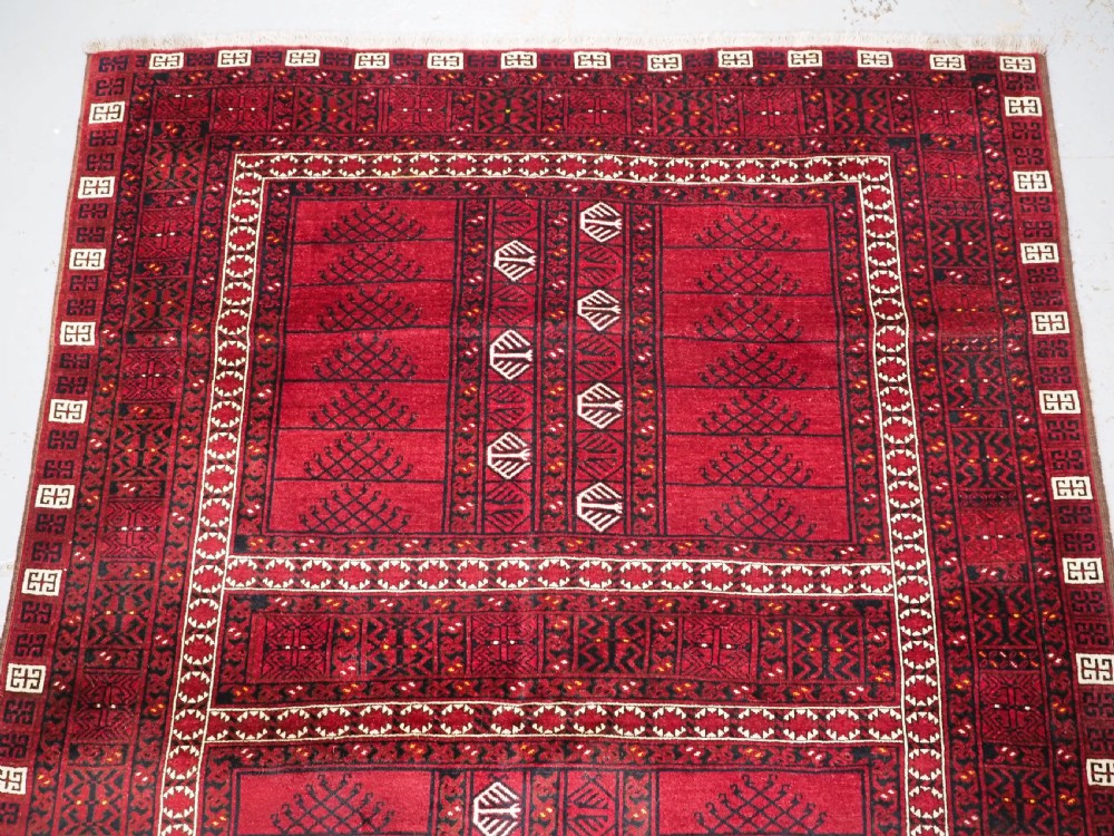 OLD AFGHAN VILLAGE RUG OF ERSARI ENSI DESIGN, CIRCA 1920. View III