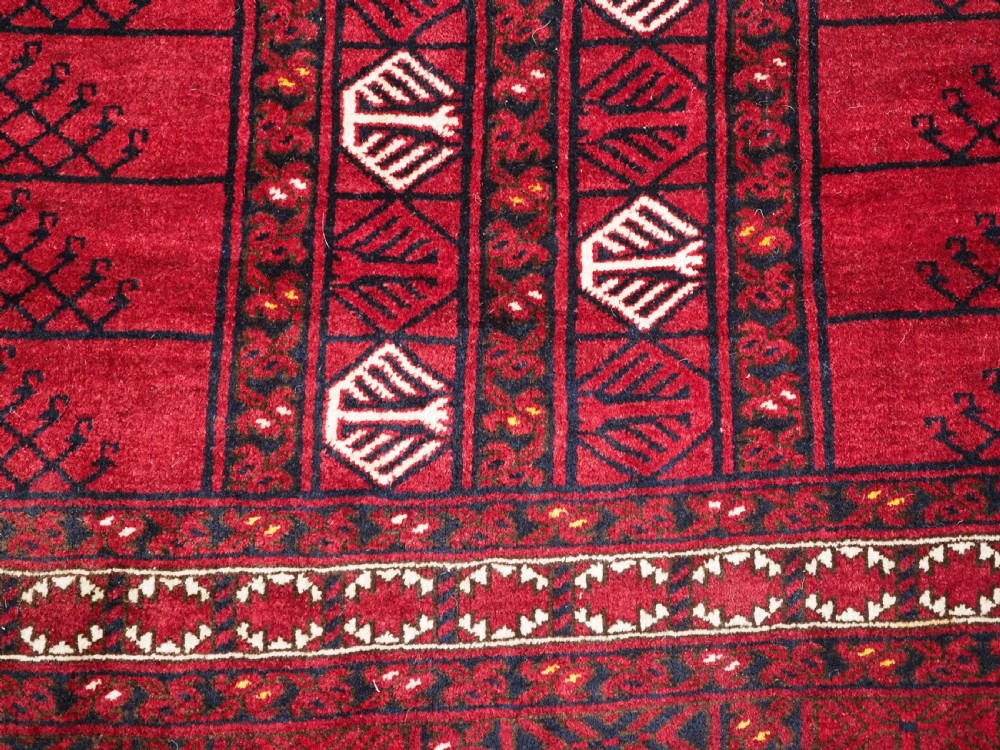 OLD AFGHAN VILLAGE RUG OF ERSARI ENSI DESIGN, CIRCA 1920. View X