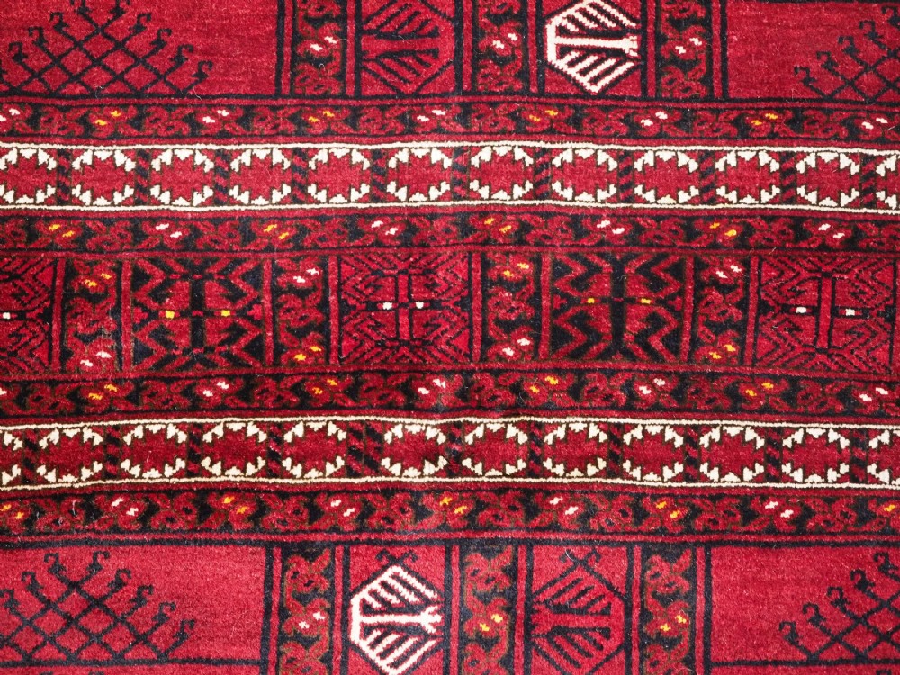OLD AFGHAN VILLAGE RUG OF ERSARI ENSI DESIGN, CIRCA 1920. View XIV