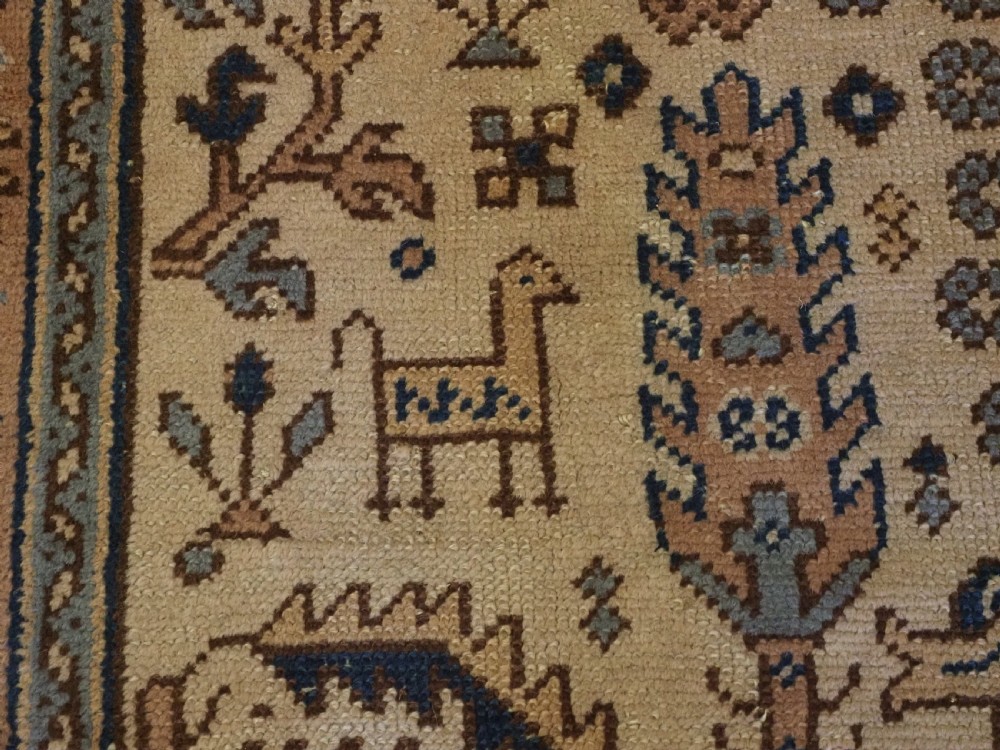 ANTIQUE TURKISH OUSHAK RUG WITH WILLOW TREE DESIGN, CIRCA 1900-20. View XI