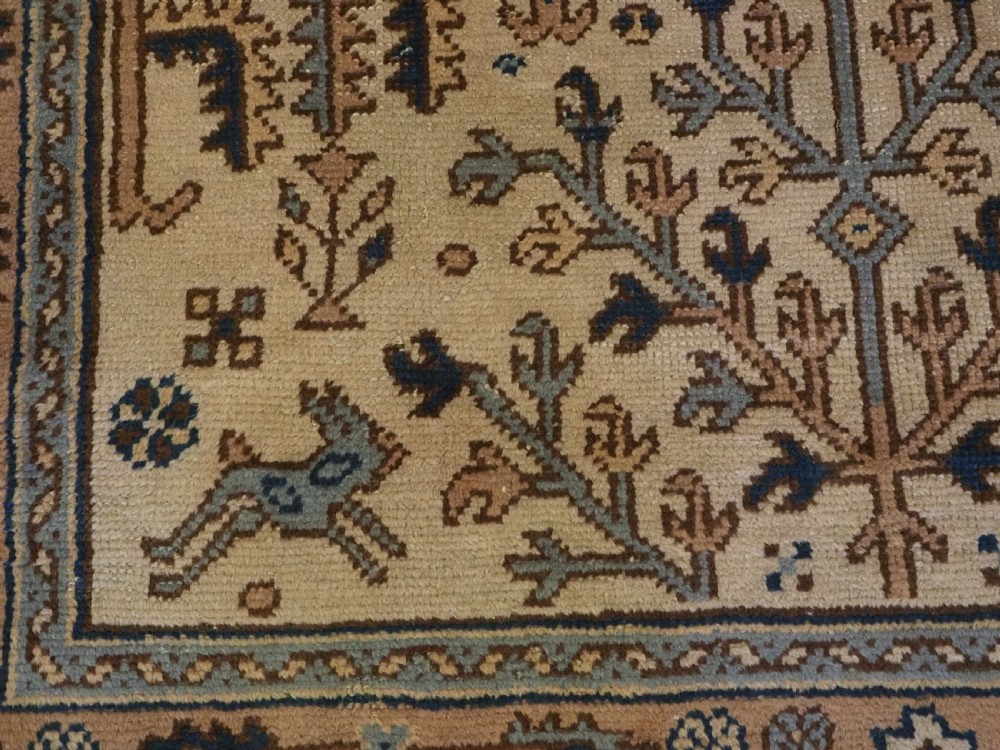 ANTIQUE TURKISH OUSHAK RUG WITH WILLOW TREE DESIGN, CIRCA 1900-20. View XIII