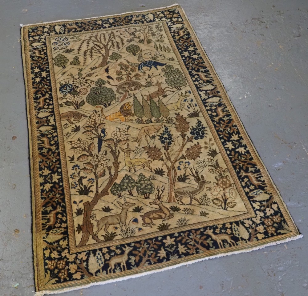ANTIQUE TABRIZ RUG OF GARDEN DESIGN, EXCELLENT CONDITION, CIRCA 1920. View II