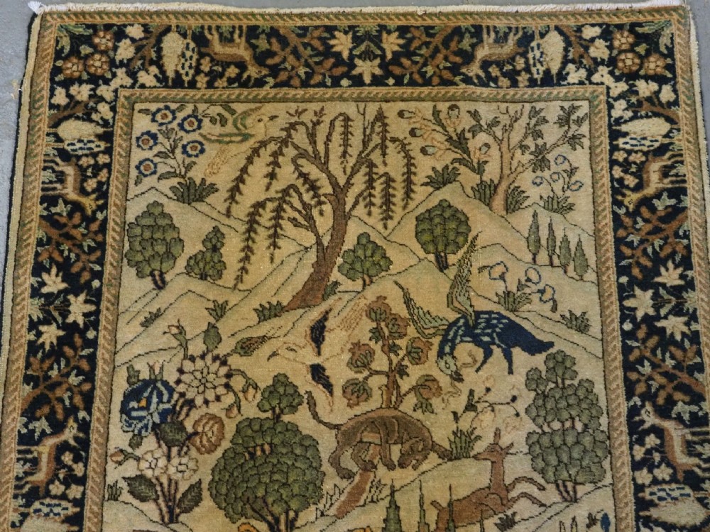 ANTIQUE TABRIZ RUG OF GARDEN DESIGN, EXCELLENT CONDITION, CIRCA 1920. View III
