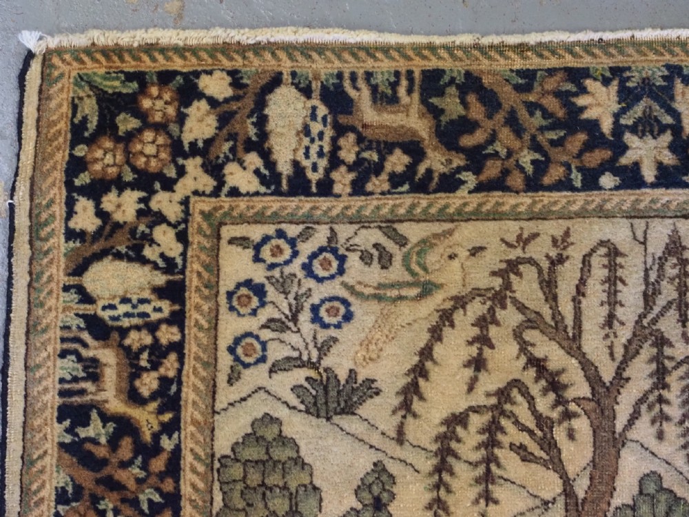 ANTIQUE TABRIZ RUG OF GARDEN DESIGN, EXCELLENT CONDITION, CIRCA 1920. View VI