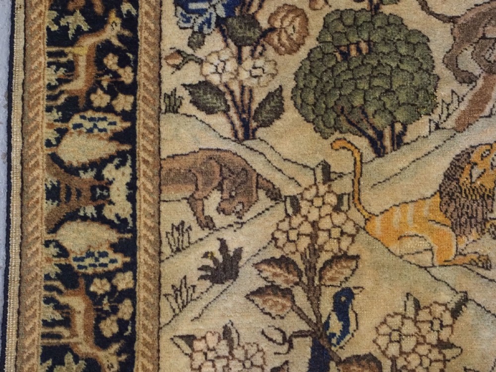 ANTIQUE TABRIZ RUG OF GARDEN DESIGN, EXCELLENT CONDITION, CIRCA 1920. View VII