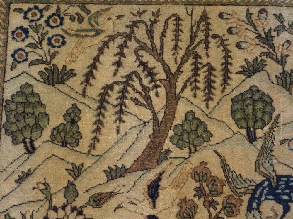 ANTIQUE TABRIZ RUG OF GARDEN DESIGN, EXCELLENT CONDITION, CIRCA 1920. View VIII
