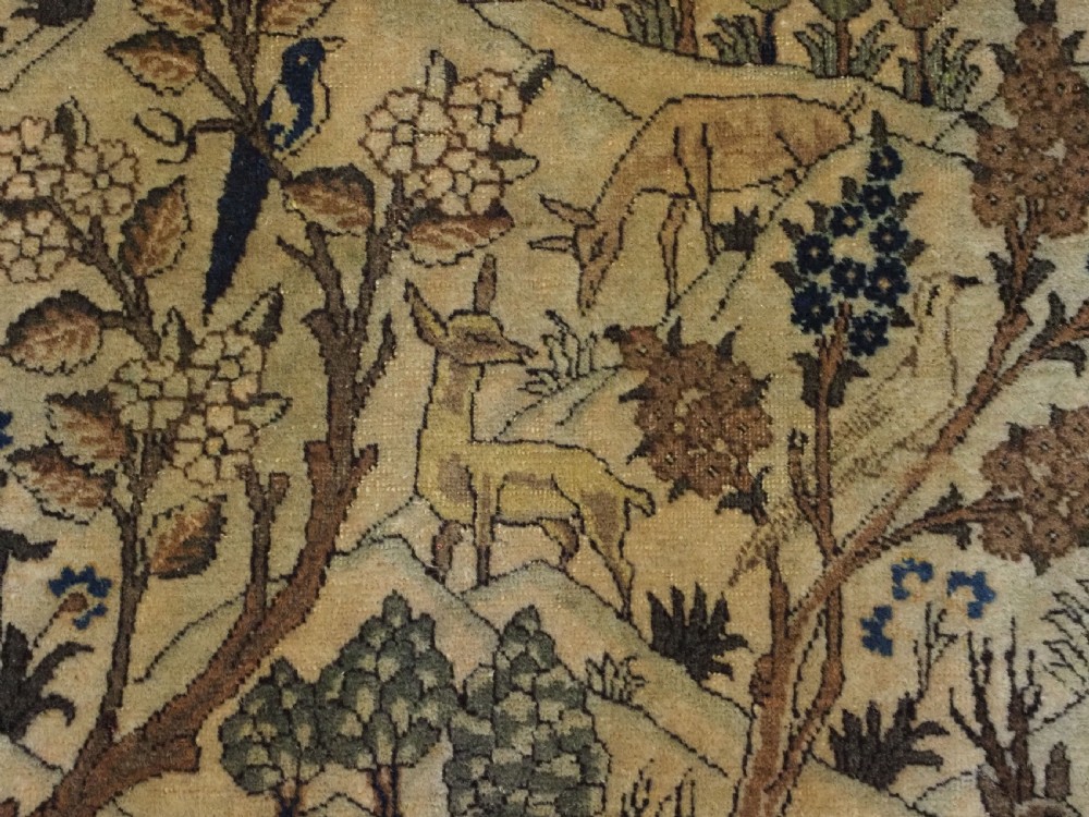 ANTIQUE TABRIZ RUG OF GARDEN DESIGN, EXCELLENT CONDITION, CIRCA 1920. View XI