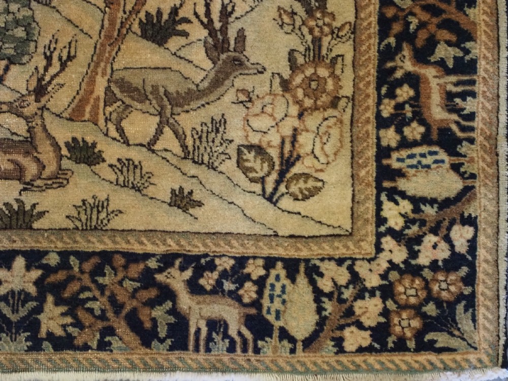 ANTIQUE TABRIZ RUG OF GARDEN DESIGN, EXCELLENT CONDITION, CIRCA 1920. View XIII