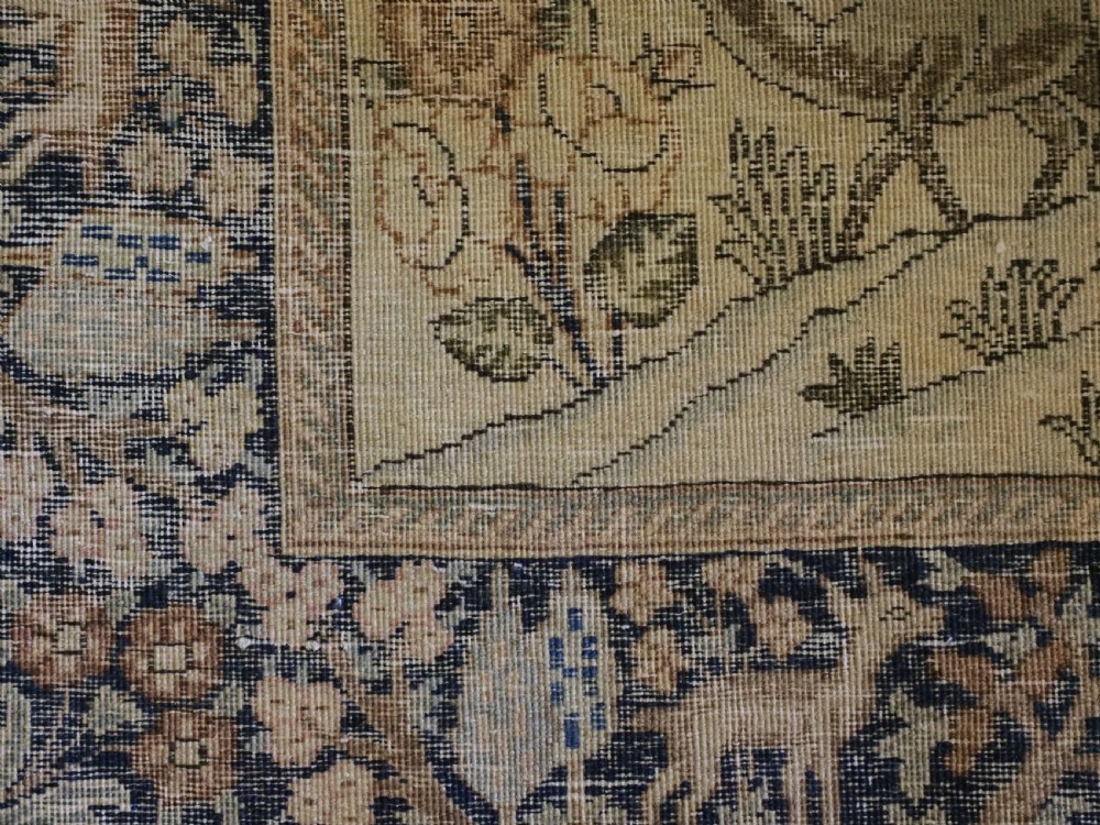 ANTIQUE TABRIZ RUG OF GARDEN DESIGN, EXCELLENT CONDITION, CIRCA 1920. View XIV