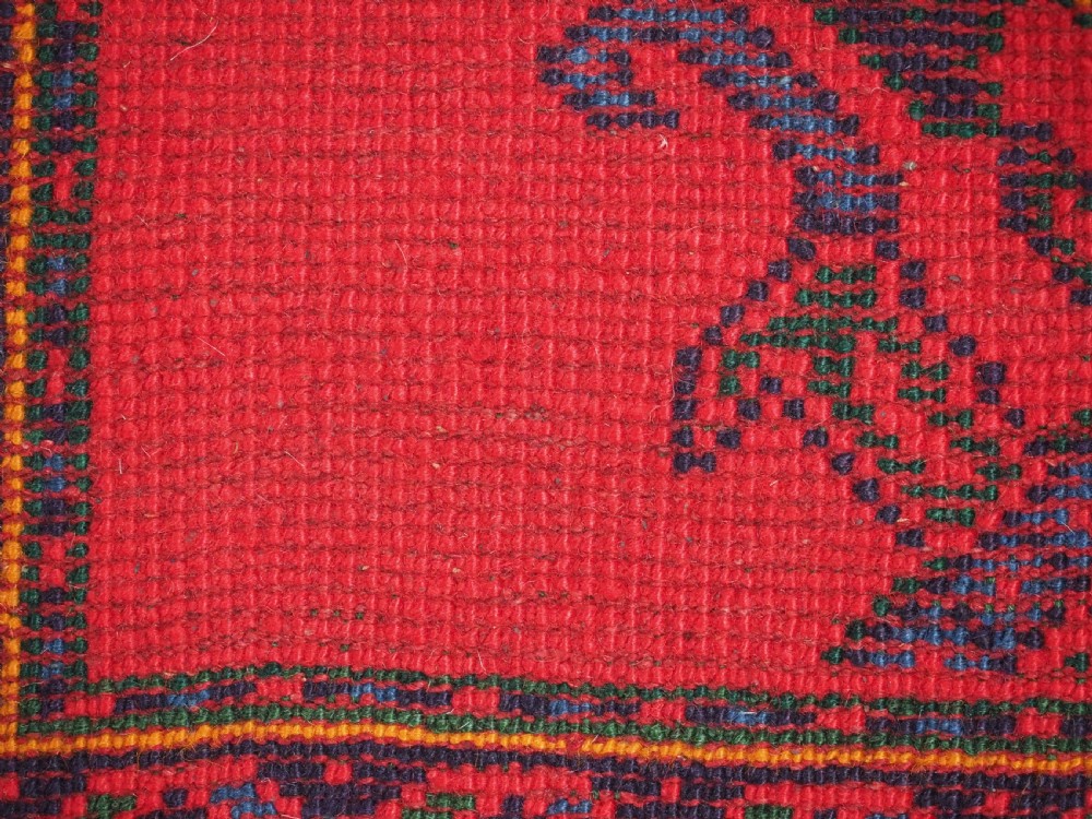 ANTIQUE TURKISH OUSHAK RUG / RUNNER OF SMALL SIZE, TRADITIONAL DESIGN, CIRCA 1920. View XII