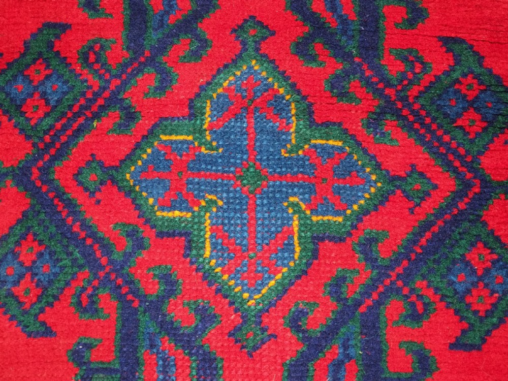 ANTIQUE TURKISH OUSHAK RUNNER OF TRADITIONAL DESIGN, CIRCA 1920. View XI