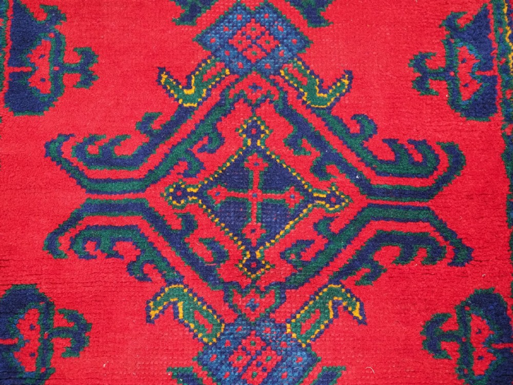 ANTIQUE TURKISH OUSHAK RUNNER OF TRADITIONAL DESIGN, CIRCA 1920. View XII