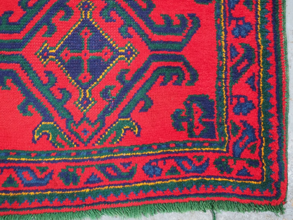 ANTIQUE TURKISH OUSHAK RUNNER OF TRADITIONAL DESIGN, CIRCA 1920. View XV