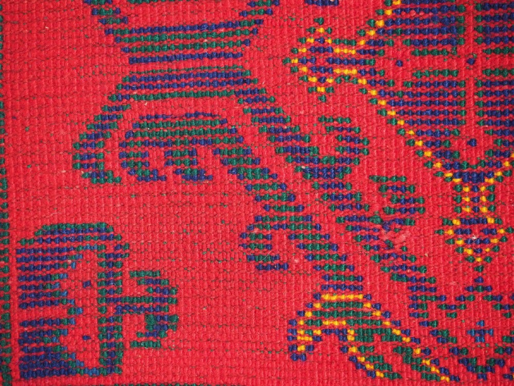 ANTIQUE TURKISH OUSHAK RUNNER OF TRADITIONAL DESIGN, CIRCA 1920. View XVI