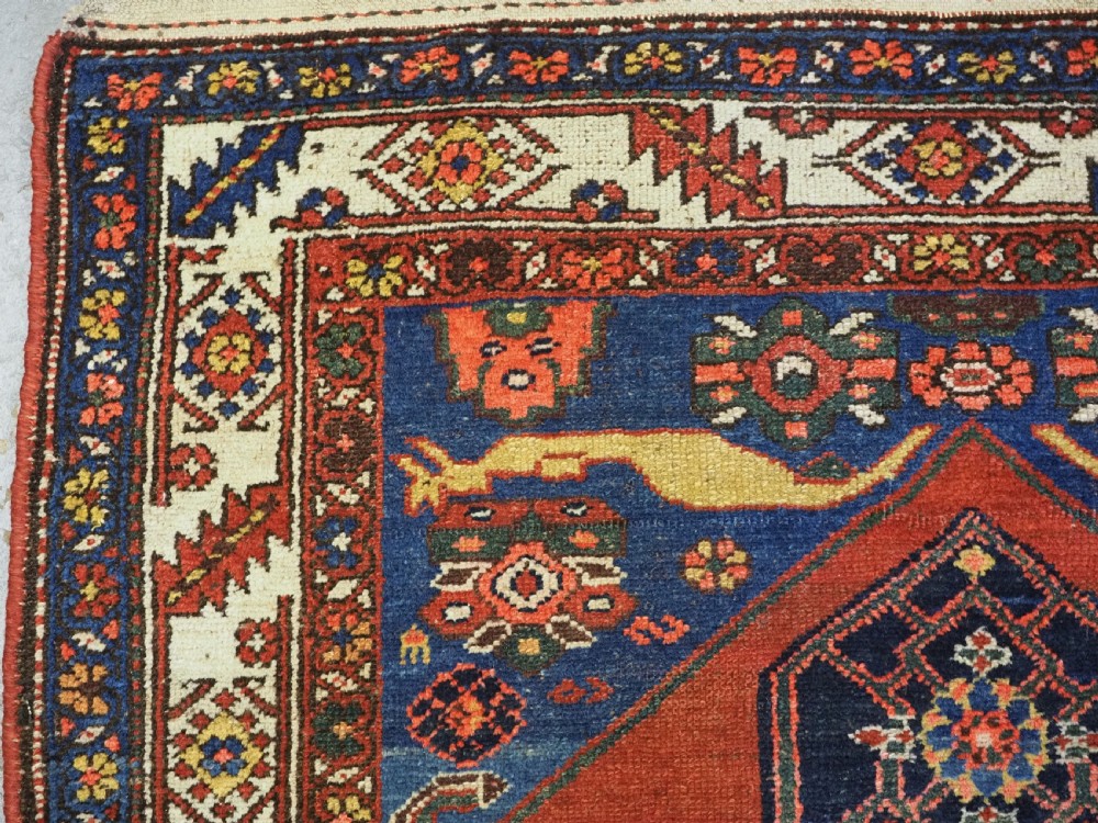 ANTIQUE HAMADAN REGION VILLAGE RUG, CLASSIC BIJAR DESIGN, CIRCA 1900-20. View V