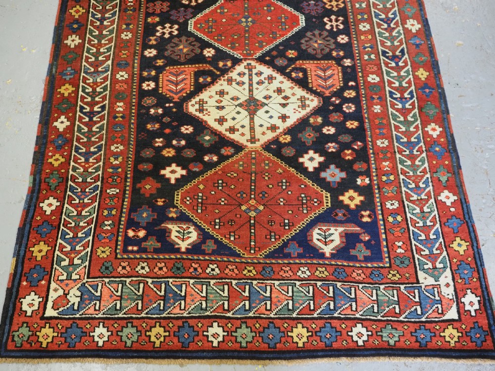 ANTIQUE CAUCASIAN SHIRVAN BAKU KHILA LONG RUG, CIRCA 1900. View V