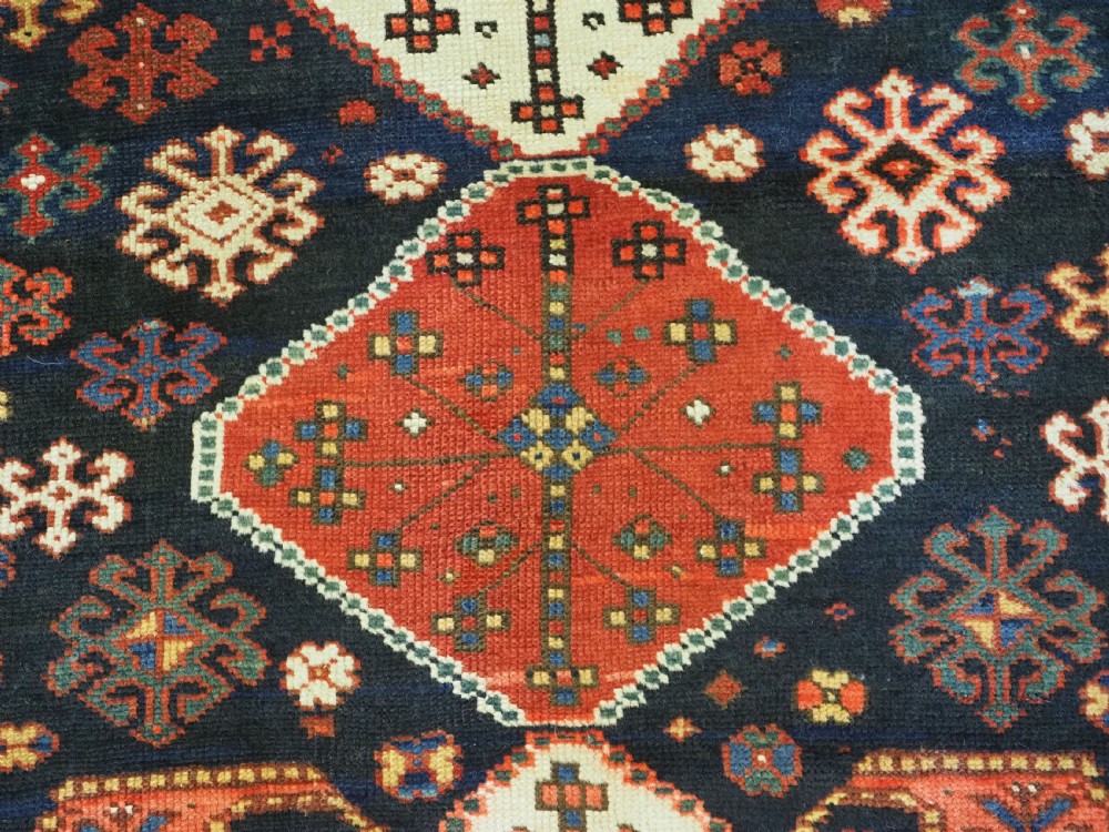 ANTIQUE CAUCASIAN SHIRVAN BAKU KHILA LONG RUG, CIRCA 1900. View IX