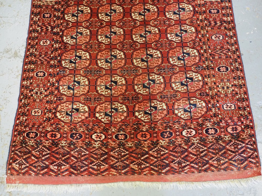 ANTIQUE TEKKE TURKMEN 'DOWRY' RUG, SMALL SIZE AND VERY FINE WEAVE, CIRCA 1870/80. View V